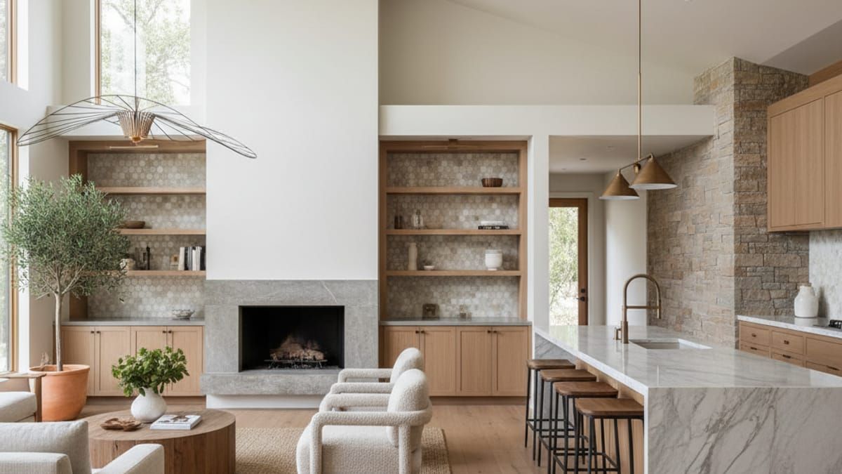 High-end interior finishes in renovated Sonoma home